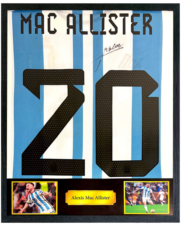 Alexis Mac Allister - Gesigneerd Argentinië thuisshirt (WK 2022)