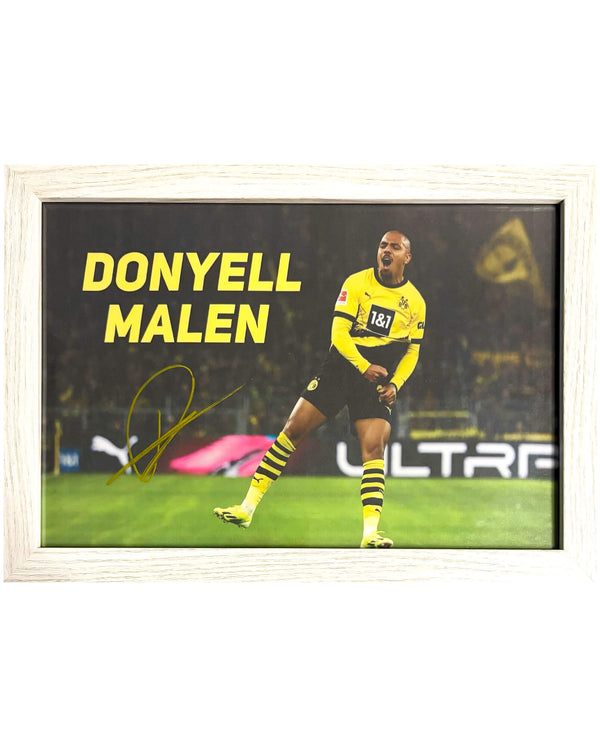 Donyell Malen - Gesigneerde Borussia Dortmund foto - 30x21