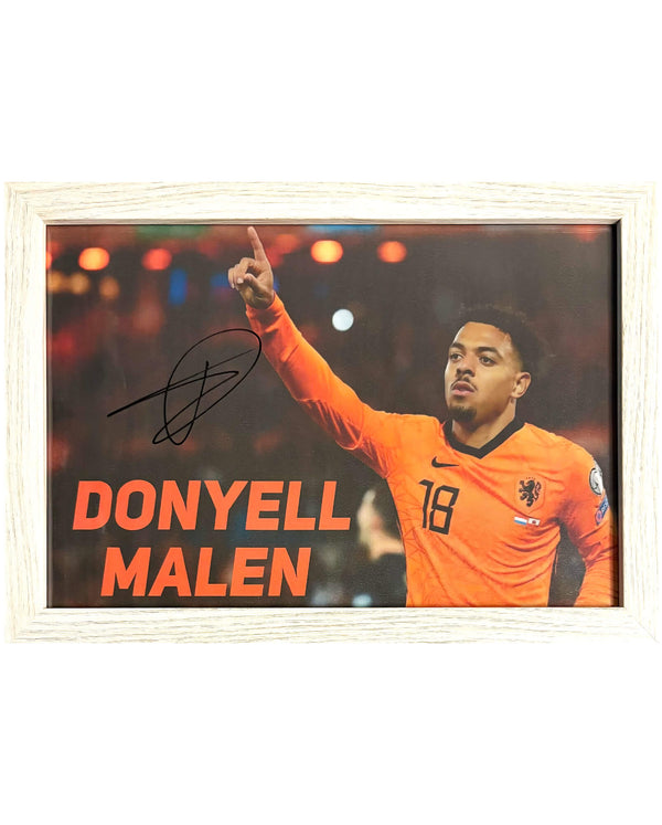 Donyell Malen - Gesigneerde Nederland foto - 30x21
