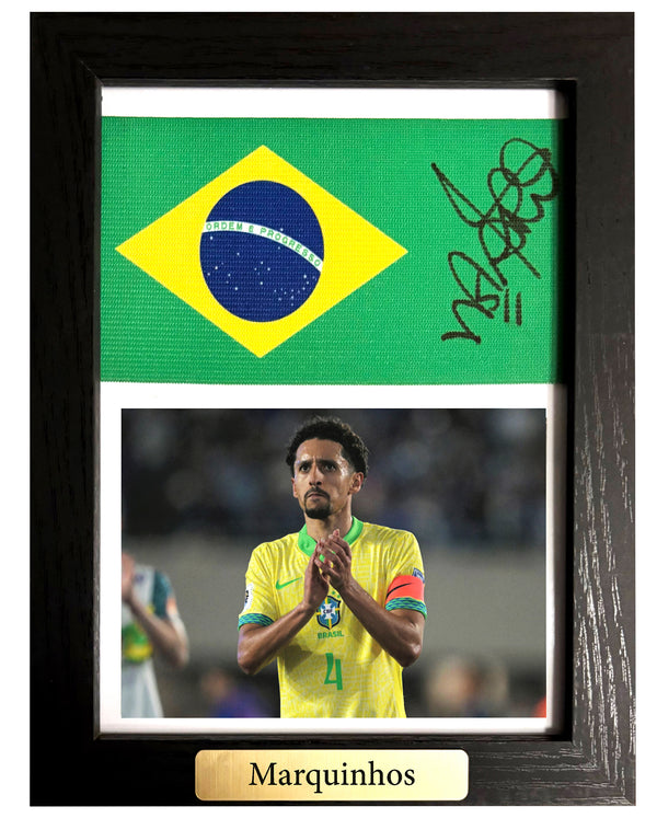 Marquinhos - Gesigneerde Brazilië aanvoerdersband