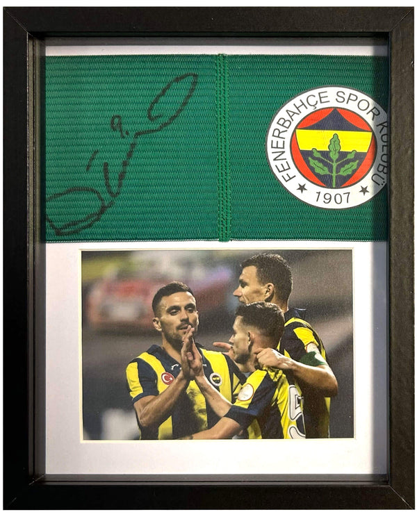 Edin Džeko - Matchworn + gesigneerde Fenerbahçe aanvoerdersband (groen)