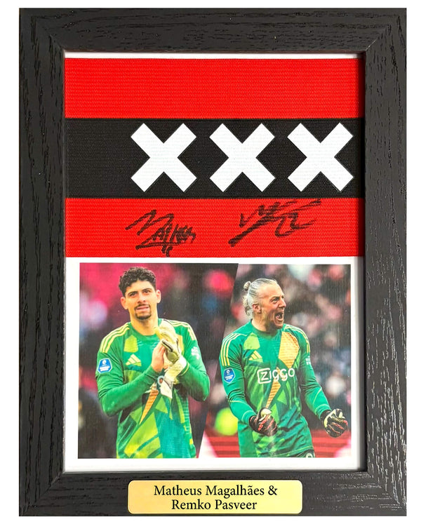 Matheus Magalhães & Remko Pasveer - Gesigneerde Ajax aanvoerdersband