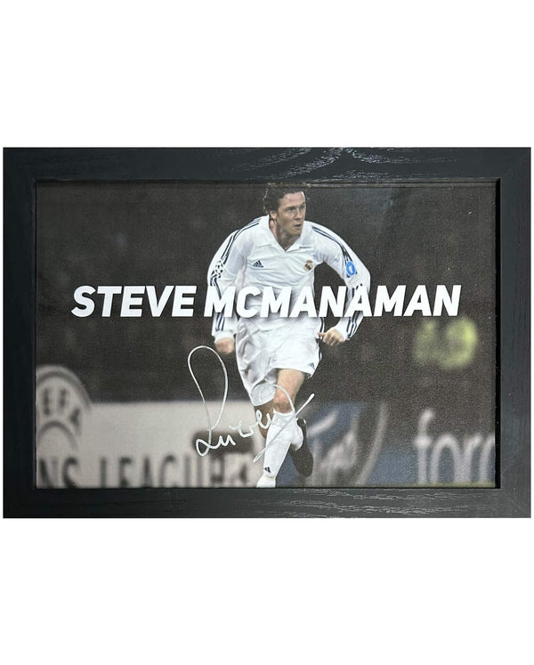 Steve McManaman - Gesigneerde Real Madrid foto - 30x21