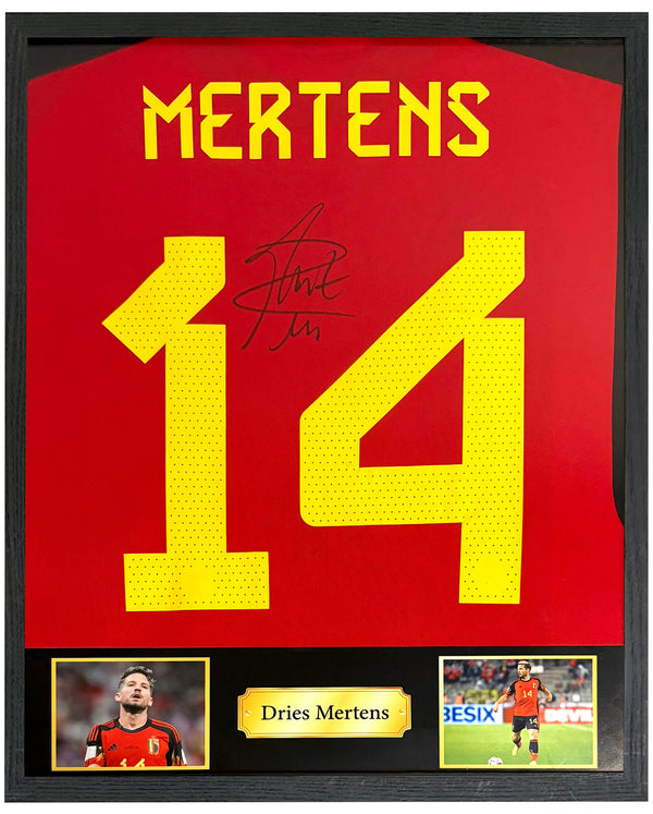 Dries Mertens - Gesigneerd België thuisshirt 22/23
