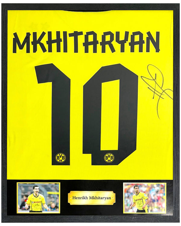 Henrikh Mkhitaryan - Gesigneerd Borussia Dortmund thuisshirt 13/14