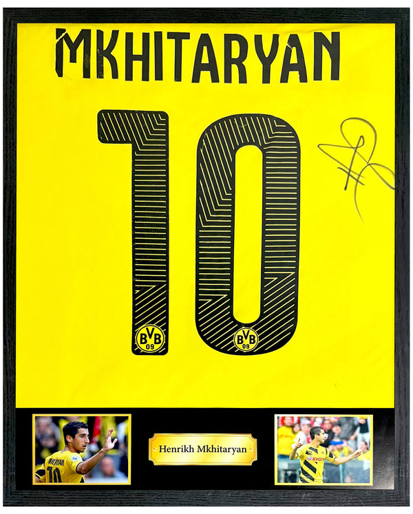 Henrikh Mkhitaryan - Gesigneerd Borussia Dortmund thuisshirt 14/15