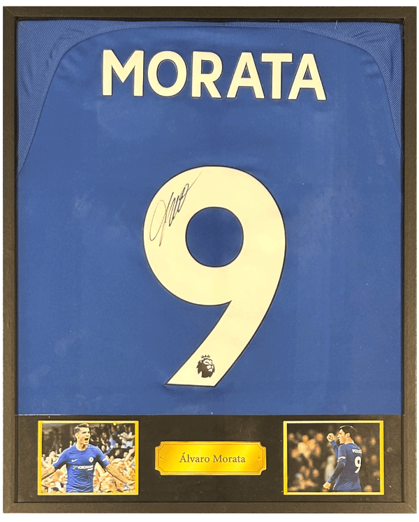 Álvaro Morata - Gesigneerd Chelsea thuisshirt