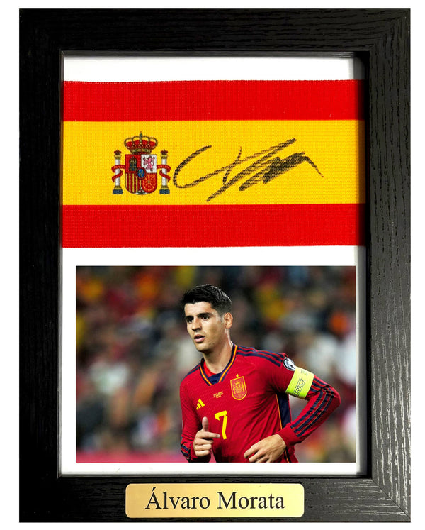Álvaro Morata - Gesigneerde Spanje aanvoerdersband
