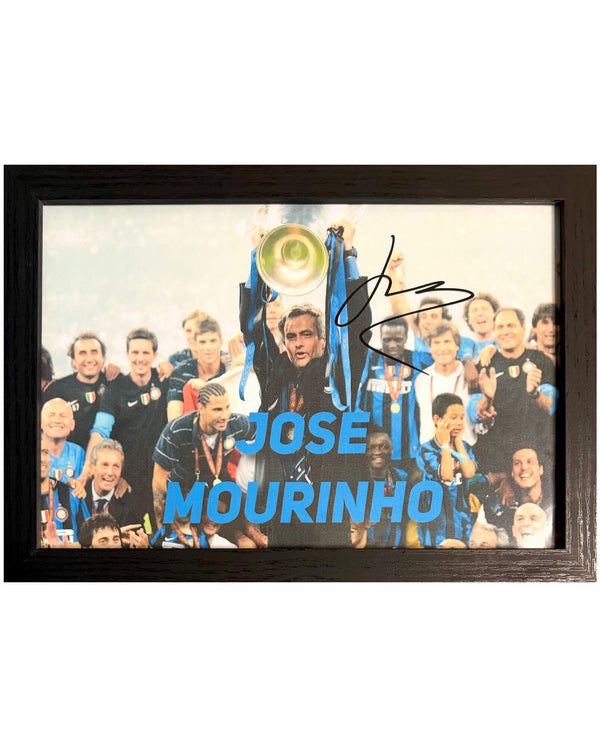 José Mourinho - Gesigneerde Internazionale foto - 30x21