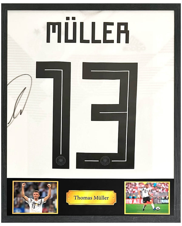Thomas Müller - Gesigneerd Duitsland thuisshirt (WK 2018)