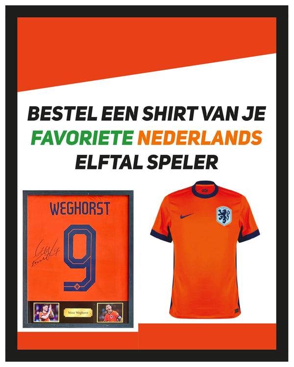 OP BESTELLING: Nederlands elftal -  Gesigneerd 24/25 shirt