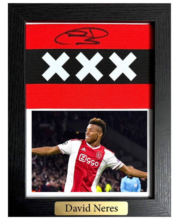 David Neres - Gesigneerde Ajax aanvoerdersband