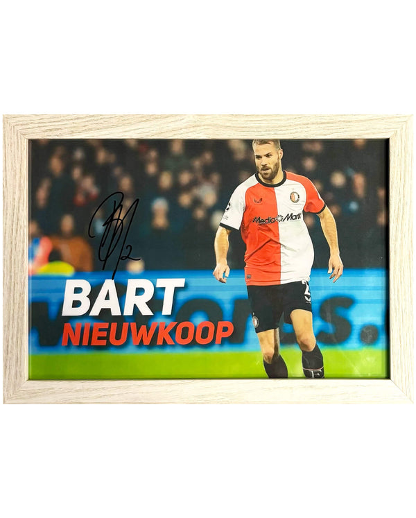 Bart Nieuwkoop - Gesigneerde Feyenoord foto - 30x21
