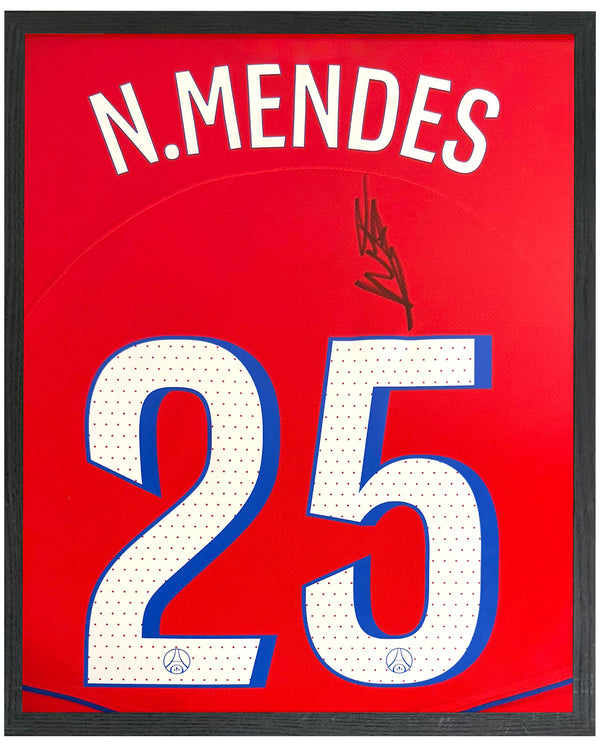 Nuno Mendes - Gesigneerd Paris Saint-Germain derde shirt 25/26