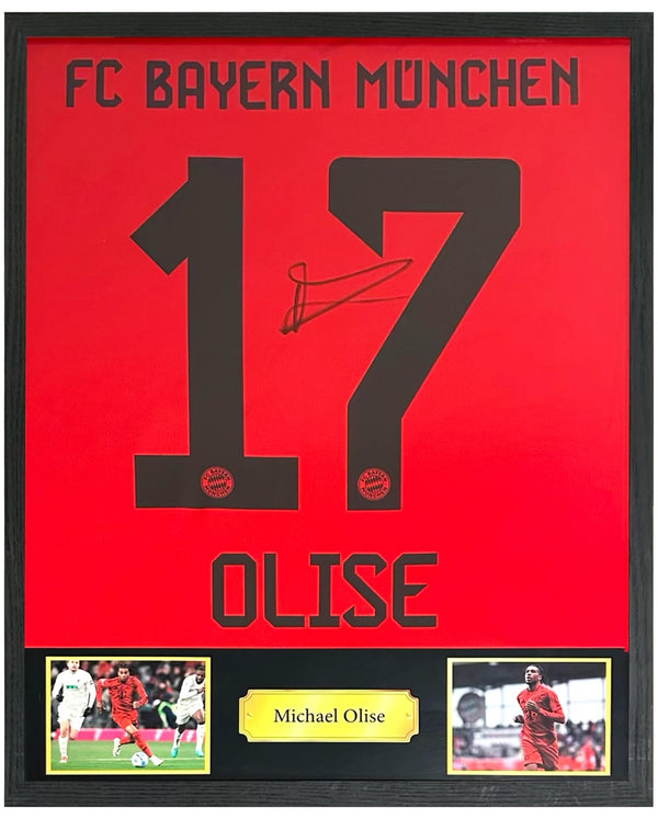 Michael Olise - Gesigneerd Bayern München thuisshirt 24/25