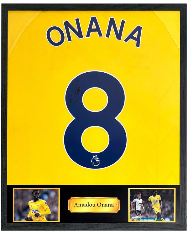 Amadou Onana - Gesigneerd Everton derde shirt 22/23