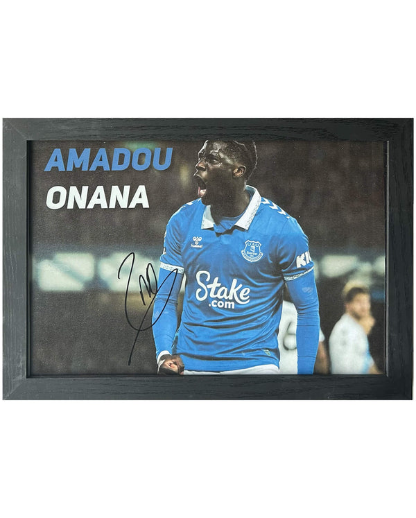 Amadou Onana - Gesigneerde Everton foto - 30x21