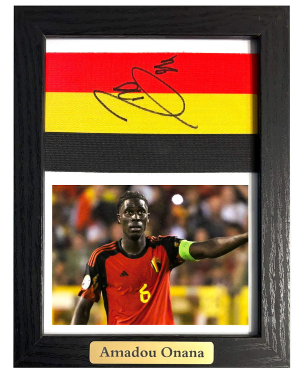 Amadou Onana - Gesigneerde België aanvoerdersband