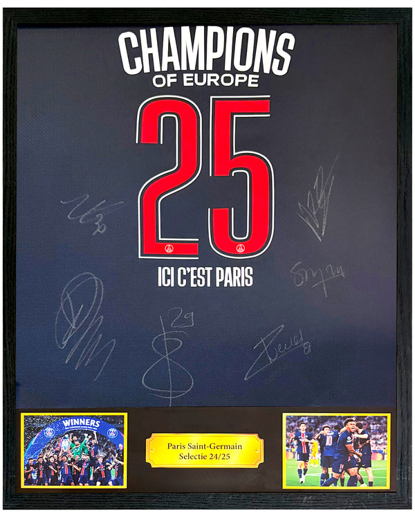 Champions League selectie - Gesigneerd Paris Saint-Germain thuisshirt 24/25