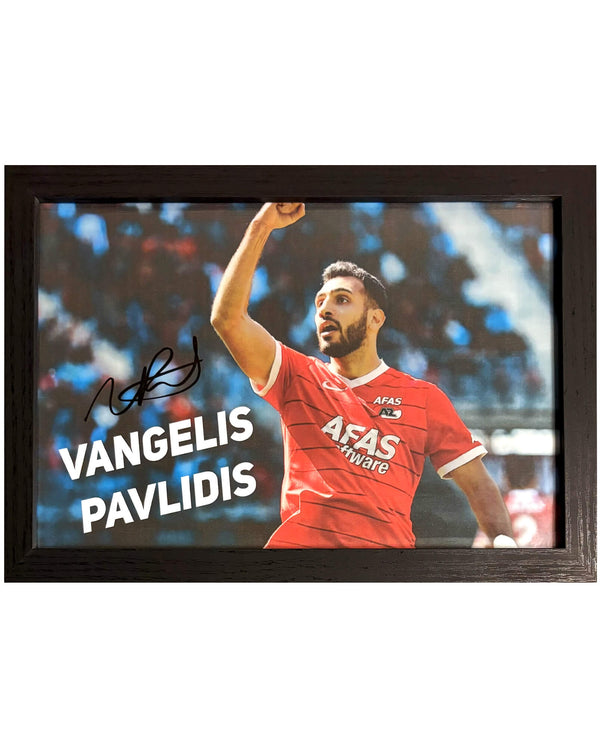 Vangelis Pavlidis - Gesigneerde AZ Alkmaar foto - 30x21