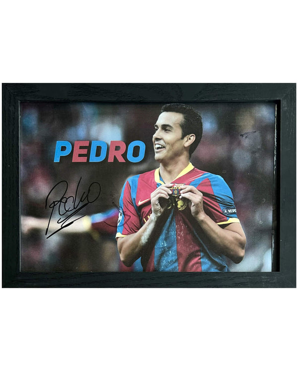 Pedro - Gesigneerde FC Barcelona foto - 30x21