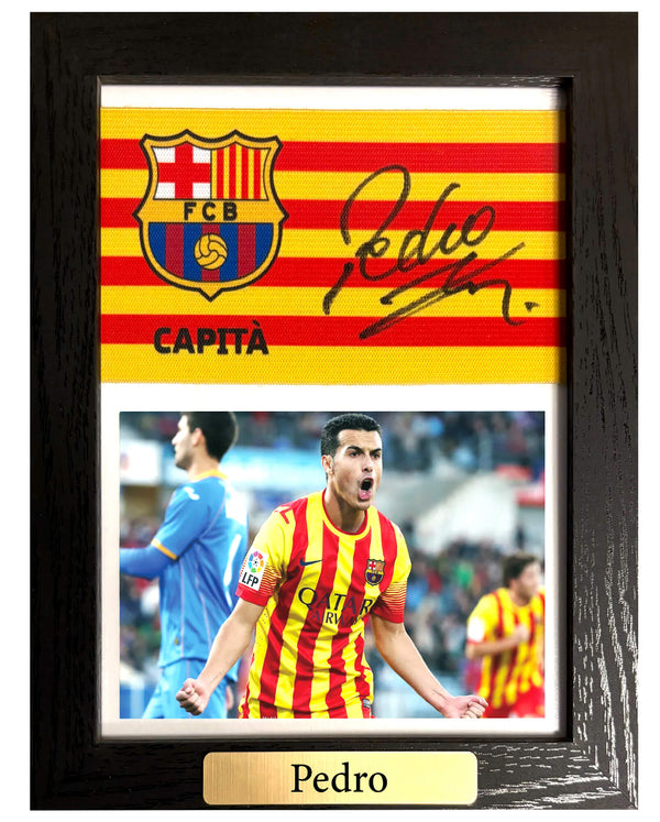 Pedro - Gesigneerde FC Barcelona aanvoerdersband