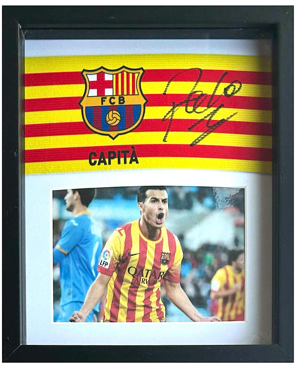 Pedro - Gesigneerde FC Barcelona aanvoerdersband