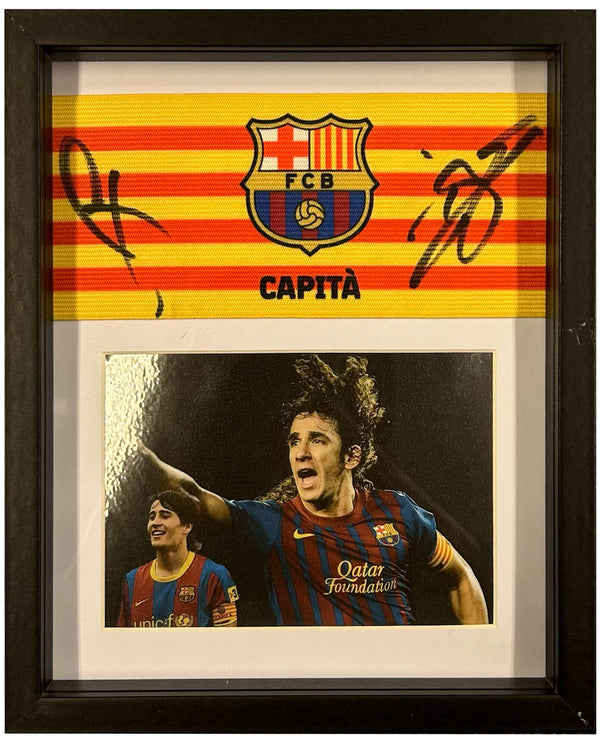 Puyol & Bojan - Signierte FC Barcelona Kapitänsbinde