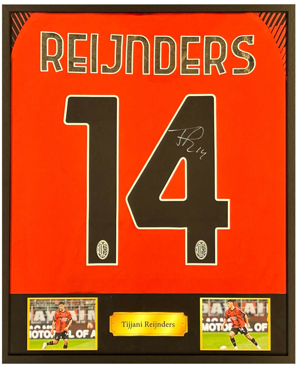 Tijjani Reijnders - Gesigneerd AC Milan thuisshirt