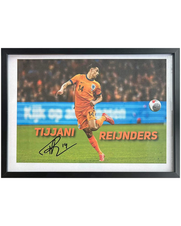 Tijjani Reijnders - Gesigneerde Nederland foto - 30x21