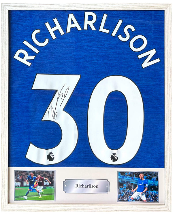 Richarlison - Gesigneerd Everton thuisshirt 18/19