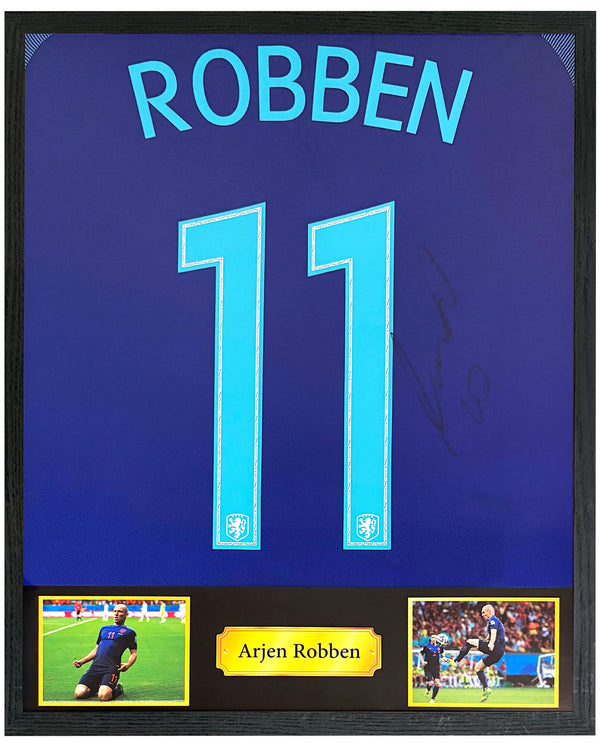 Arjen Robben - Gesigneerd Nederland uitshirt 16/17