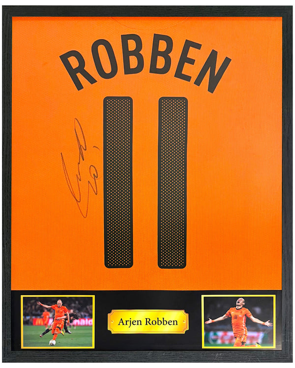 Arjen Robben - Gesigneerd Nederland thuisshirt 12/13 (replica)