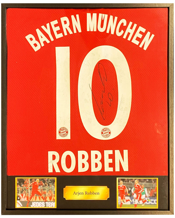 Arjen Robben - Gesigneerd Bayern München thuisshirt (long sleeve)