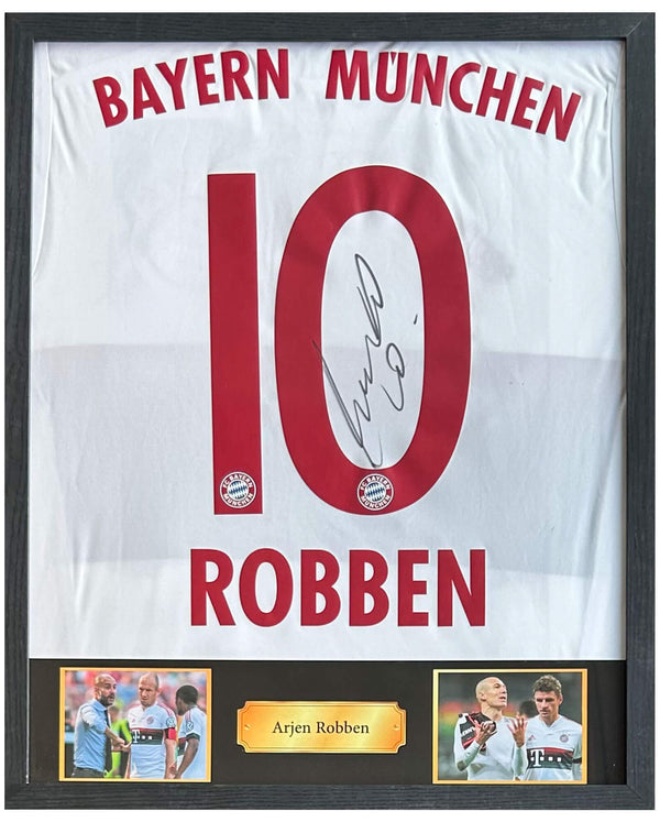 Arjen Robben - Gesigneerd Bayern München uitshirt