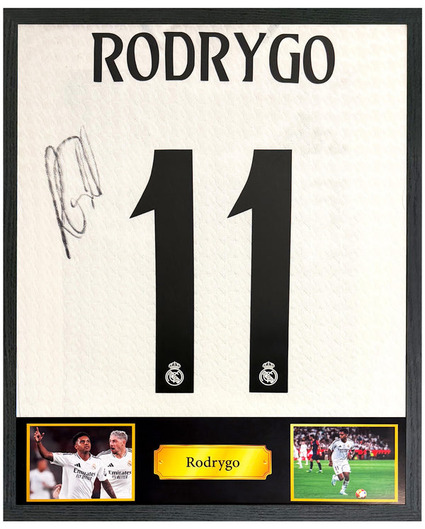 Rodrygo - Gesigneerd Real Madrid thuisshirt 24/25