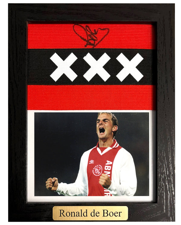 Ronald de Boer - Gesigneerde Ajax aanvoerdersband