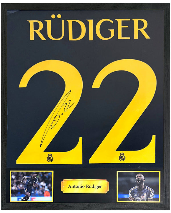 Antonio Rüdiger - Gesigneerd Real Madrid uitshirt 23/24