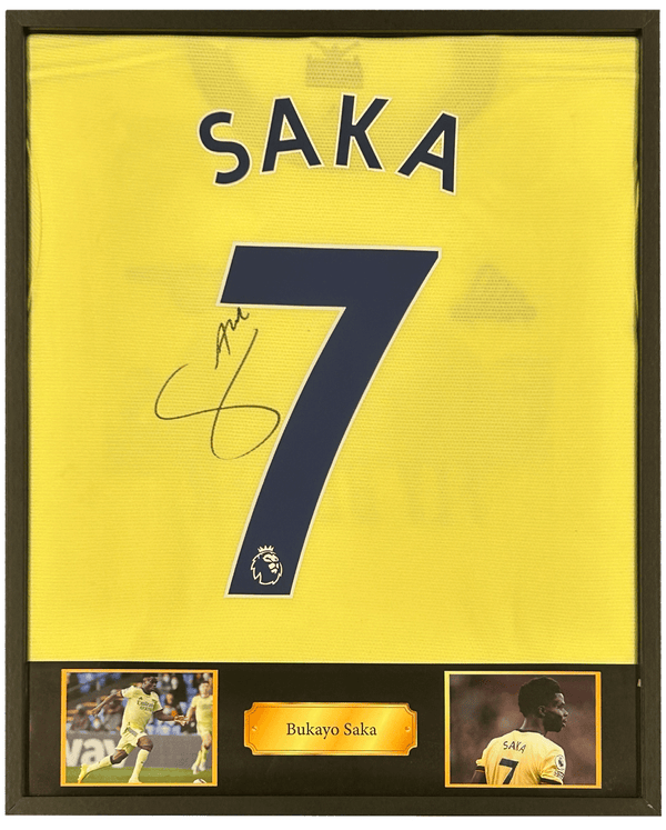 Bukayo Saka - Signed Arsenal away shirt 21/22