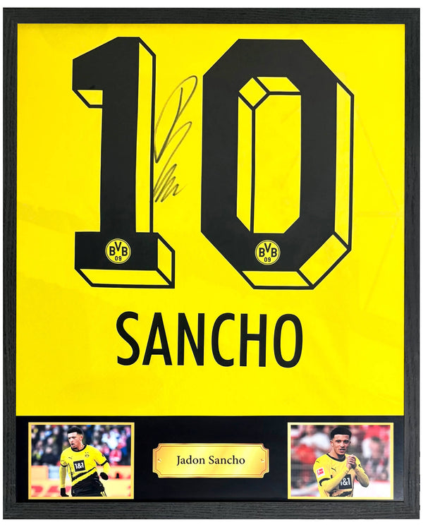 Jadon Sancho - Gesigneerd Borussia Dortmund thuisshirt 23/24