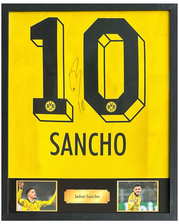 Jadon Sancho - Gesigneerd Borussia Dortmund Champions League shirt