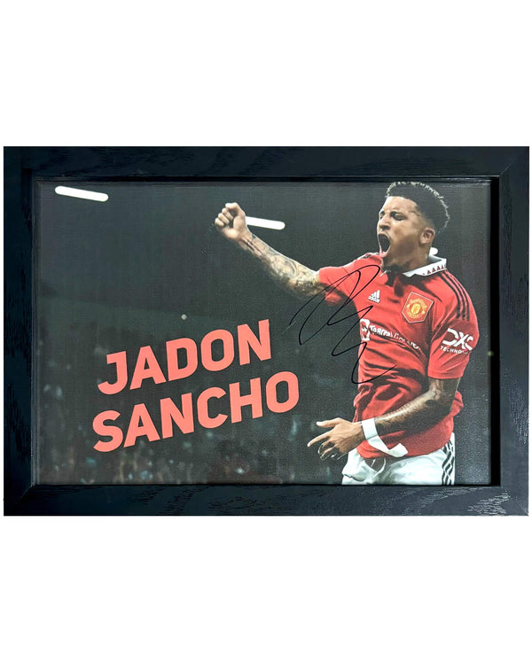 Jadon Sancho - Gesigneerde Manchester United foto - 30x21