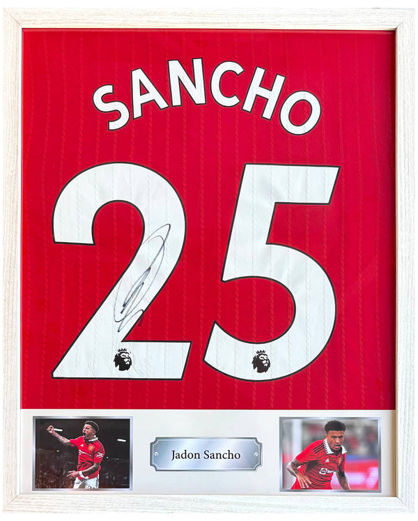 Jadon Sancho - Gesigneerd Manchester United thuisshirt 22/23 (spelersversie)