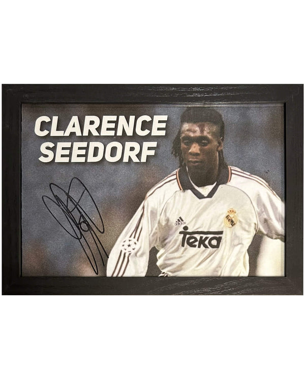 Clarence Seedorf - Gesigneerde Real Madrid foto - 30x21