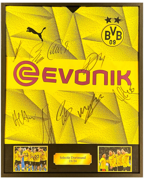 Volledige selectie - Gesigneerd Borussia Dortmund Champions League shirt