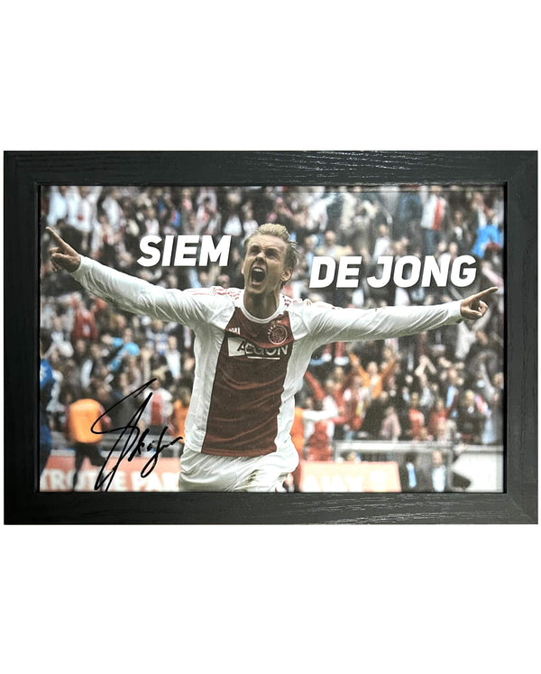 Siem de Jong - Gesigneerde Ajax foto - 30x21