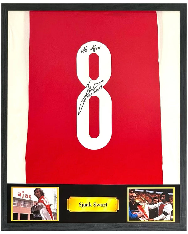 Sjaak Swart - Gesigneerd Ajax jubileumshirt "Mr. Ajax"