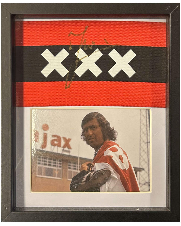 Sjaak Swart - Gesigneerde Ajax aanvoerdersband