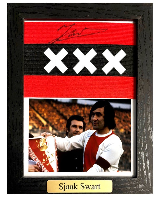 Sjaak Swart - Gesigneerde Ajax aanvoerdersband