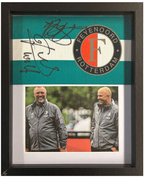 Arne Slot & John de Wolf - Signed Feyenoord captain's armband